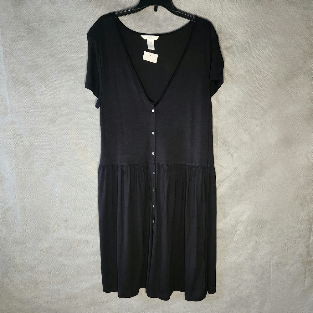 H&M Basics Button Front Dress